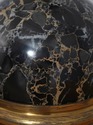 F74763: Pair Of Vintage Regency Bronze & Marble Ta