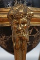 F74763: Pair Of Vintage Regency Bronze & Marble Ta