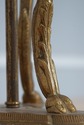 F74763: Pair Of Vintage Regency Bronze & Marble Ta