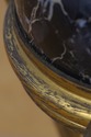 F74763: Pair Of Vintage Regency Bronze & Marble Ta