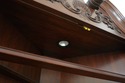 74726: HENKEL HARRIS Mahogany Corner Cabinet