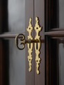 74726: HENKEL HARRIS Mahogany Corner Cabinet