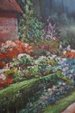 F74773: B. TRAPP Vintage Meadow & Cottage Framed O