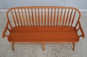 L74799: Windsor Style Hand Crafted Long Bench Sett