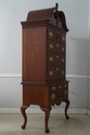 74876: HENKEL HARRIS 3 Part Cherry Highboy Chest O