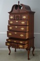 74876: HENKEL HARRIS 3 Part Cherry Highboy Chest O