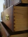 74876: HENKEL HARRIS 3 Part Cherry Highboy Chest O