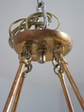 F74704: Vintage Art Deco Bowl Form Chandelier Fixt