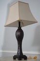F44001/02: Pair Of WILDWOOD Woven Design Lamps W. 