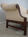 74814: Georgian Nicely Carved Mahogany Upholstered