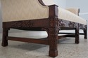 74814: Georgian Nicely Carved Mahogany Upholstered