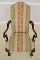 56748EC: SOUTHWOOD Ball & Claw Mahogany Damask Arm