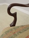 56748EC: SOUTHWOOD Ball & Claw Mahogany Damask Arm