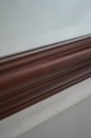 F74045: Carved Solid Mahogany Beveled Glass Mirror