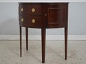 74284: BAKER Mahogany Demilune Console Server Cabi