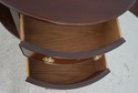 74284: BAKER Mahogany Demilune Console Server Cabi