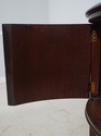 74284: BAKER Mahogany Demilune Console Server Cabi