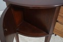 74284: BAKER Mahogany Demilune Console Server Cabi