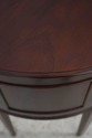 74284: BAKER Mahogany Demilune Console Server Cabi