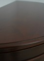 74284: BAKER Mahogany Demilune Console Server Cabi