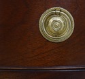74284: BAKER Mahogany Demilune Console Server Cabi