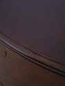 74284: BAKER Mahogany Demilune Console Server Cabi
