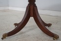 L74162: ETHAN ALLEN Round Leather Top Mahogany Dru