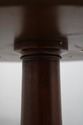 L74162: ETHAN ALLEN Round Leather Top Mahogany Dru
