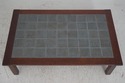 74304: STICKLEY Large Mission Oak Tile Top Coffee 