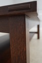 74304: STICKLEY Large Mission Oak Tile Top Coffee 