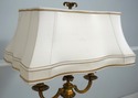 L74291: THEODORE ALEXANDER Burl Walnut & Brass Des