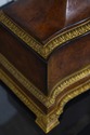 L74291: THEODORE ALEXANDER Burl Walnut & Brass Des