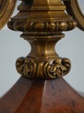 L74291: THEODORE ALEXANDER Burl Walnut & Brass Des