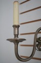 F74207: Pair of Pewter Colonial Style Lighted Wall