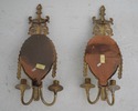 F74208: Pair of MAITLAND SMITH Neoclassical Brass 