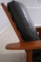 74296: STICKLEY Mission Oak Morris Chair w. Ottoma