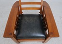 74296: STICKLEY Mission Oak Morris Chair w. Ottoma