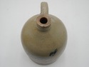 LF74242: Antique Blue Stoneware Crock Jug w. Handl
