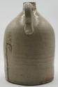 LF74242: Antique Blue Stoneware Crock Jug w. Handl