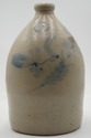 LF74250: N. CLARK JR. 2 Gallon Blue Stoneware Jug 