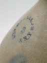 LF74250: N. CLARK JR. 2 Gallon Blue Stoneware Jug 