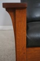 74296: STICKLEY Mission Oak Morris Chair w. Ottoma
