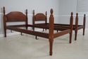 F72948: Pair of Custom Made Colonial Twin Beds