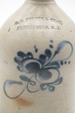 LF74238: G.W. FULPER & BROS. Blue Stoneware Jug w.
