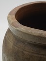 LF74249: Antique Blue Stoneware Crock Urn Salt Gla