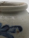 LF74246: Antique Blue Stoneware Crock Urn Jug