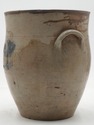 LF74240: Antique Blue Stoneware Crock Urn w. Handl