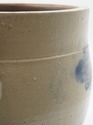 F74239: Large Antique Stoneware Crock Urn w. Handl