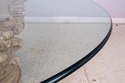69656: Round Glass Top Column Base Dining Room Tab