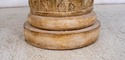 69656: Round Glass Top Column Base Dining Room Tab